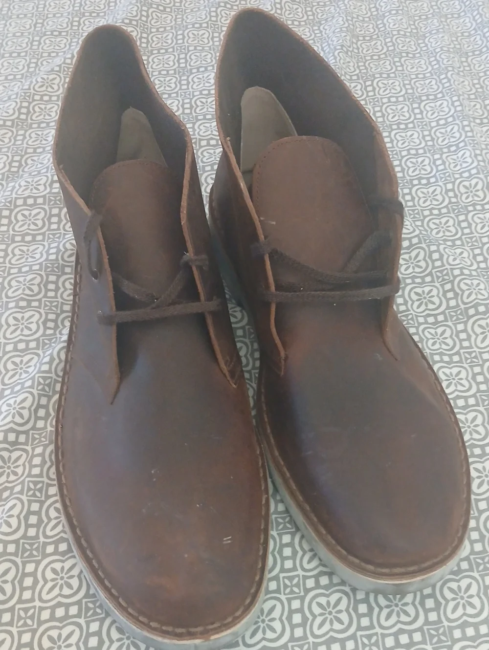 Clarks Men's Brown Leather Chukka Boots